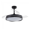 Ventilador LED folhas Goan Negro CCT Dim (72W) 4