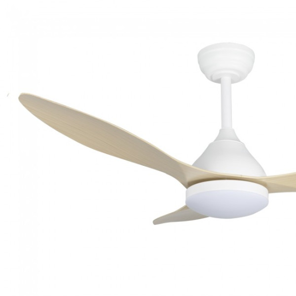 Ventilador de teto LED Cavil Branco+Madera CCT Dim (20W) M 3