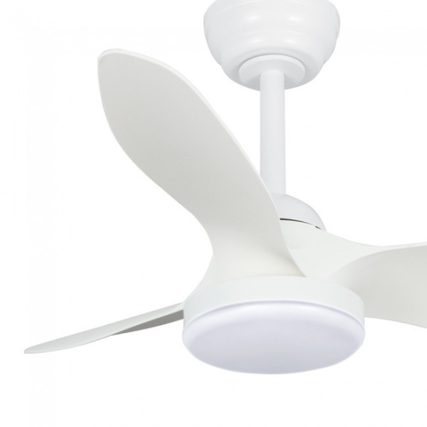 Ventilador LED Cavil Mini S Branco CCT Dim (20W) M 3