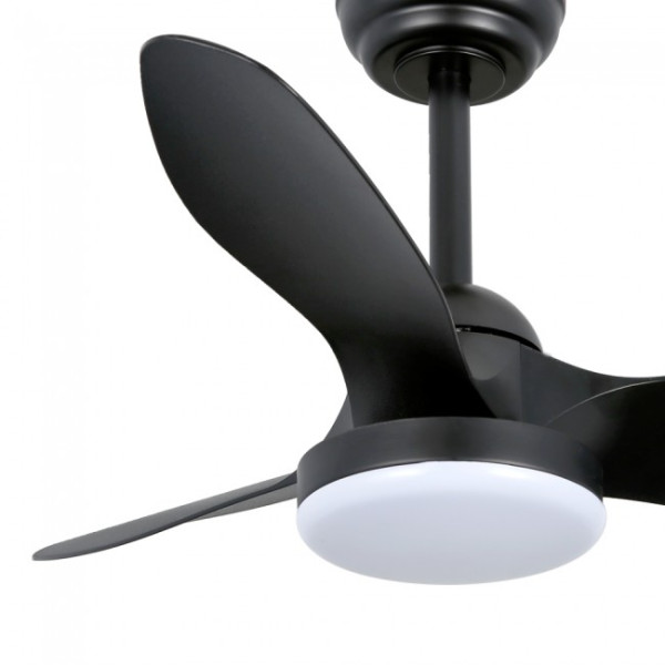 Ventilador LED Cavil Mini S Negro CCT Dim (20W) M 4