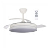 Ventilador LED aspas plegables Surpino Blanco CCT Dim (45W) 2
