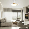 Ventilador LED aspas plegables Terno Blanco CCT Dim (72W) 3