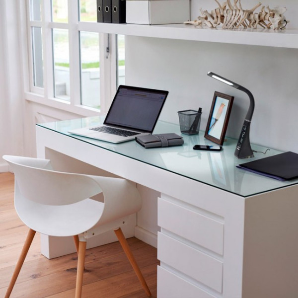 Pipo LED Flexo com Relógio Digital Preto (5W) M 3