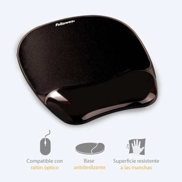 Alfombrilla Ergonómica Fellowes 9112101 negro M 2