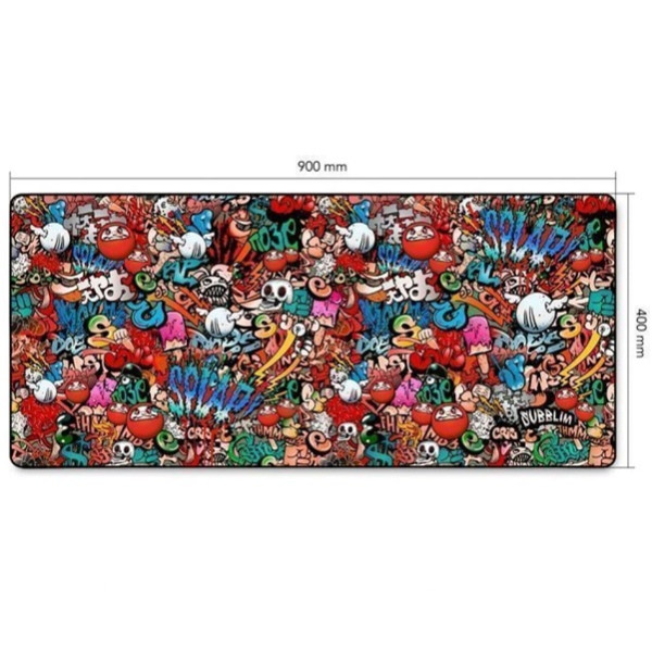 Alfombrilla subblim 01puw02 graffiti xl/ 900 x 400 x 3 mm M 3