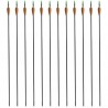 Flechas para arco recurvo padrão 12 pcs 30 0.6 cm fibra de vidro 3