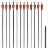 Flechas de carbono para arco recurvo estándar. 30 0.76 cm. 12 pzas 1
