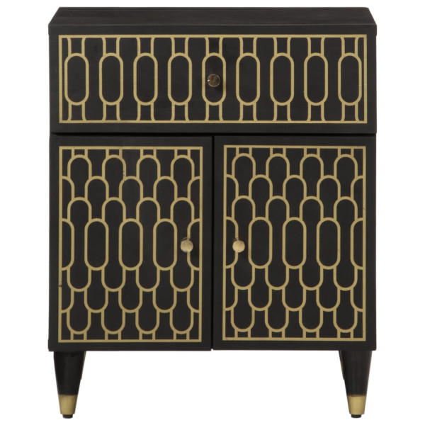 Mesa de cabeceira 50x33x60 cm madeira de mangueira maciça M 3