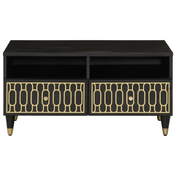 Mesa de centro de madera maciza mango 80x54x40 cm M 3