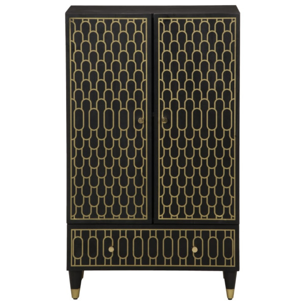 Aparador alto madera maciza de mango 60x33x100 cm M 3