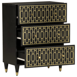 Móvel de apoio 60x33x75 cm madeira de mangueira maciça H