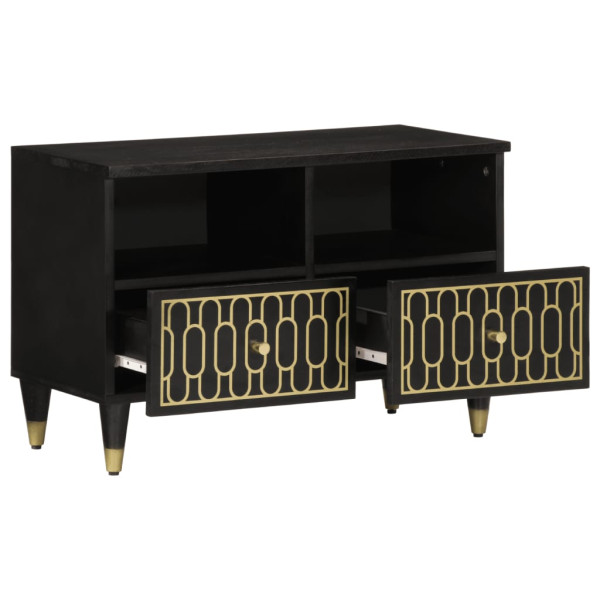 Móvel de TV 70x33x46 cm madeira de mangueira maciça M 2