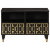 Mueble de TV madera maciza de mango 70x33x46 cm 3