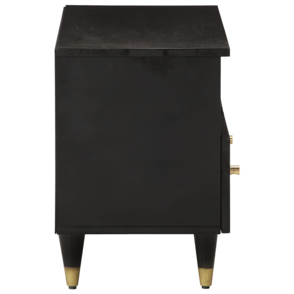 Mueble de TV madera maciza de mango 70x33x46 cm M 4