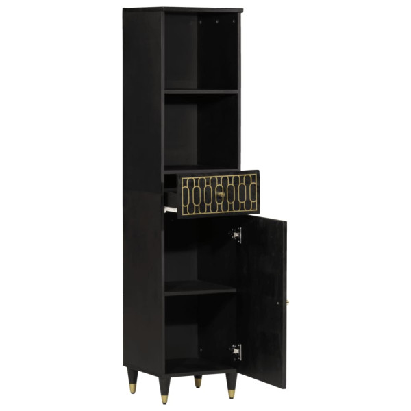 Mueble de baño madera maciza de mango 38x33x160 cm M 2