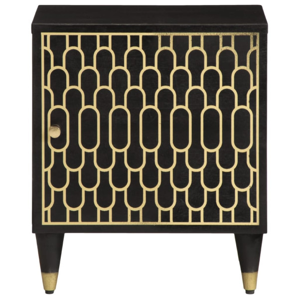 Mesitas de noche 2 uds madera maciza de mango 40x33x46 cm M 4