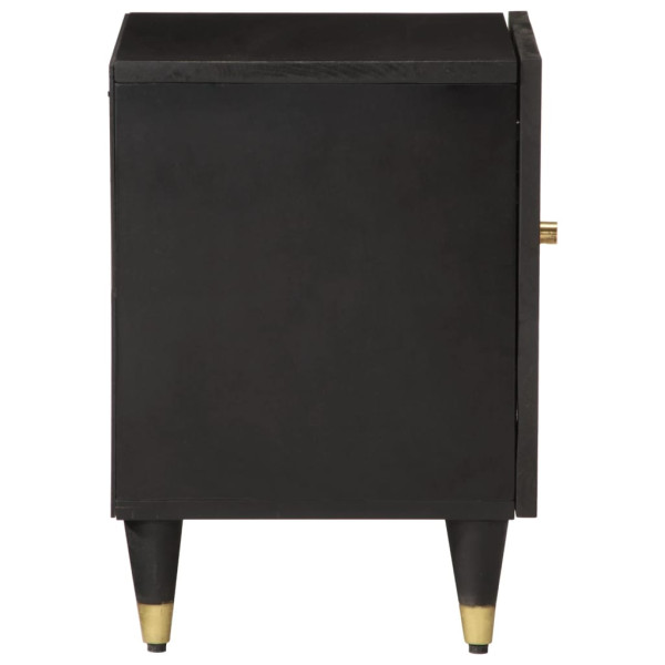 Mesitas de noche 2 uds madera maciza de mango 40x33x46 cm M 5