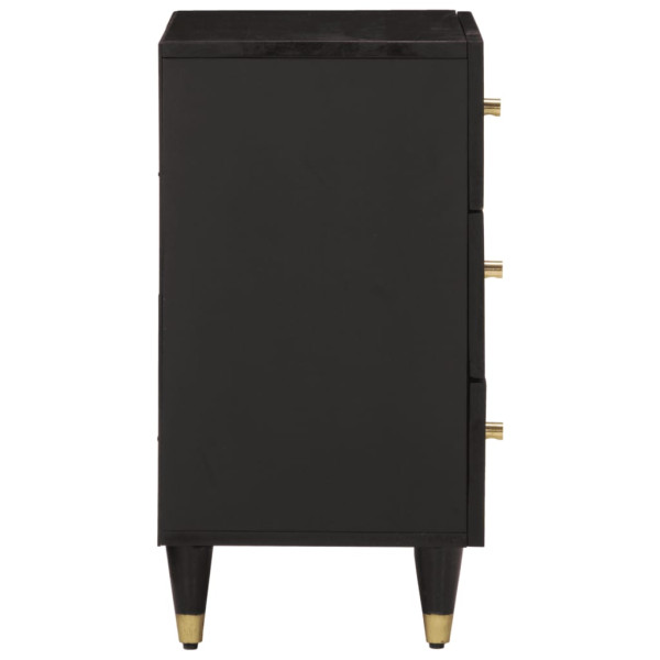 Mesita de noche madera maciza de mango 50x33x60 cm M 4