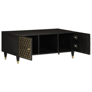 Mesa de centro de madera maciza mango 100x54x40 cm H