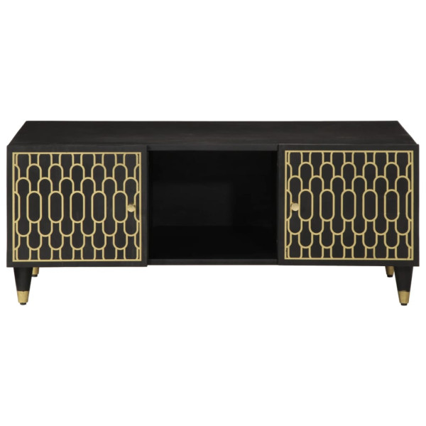 Mesa de centro de madera maciza mango 100x54x40 cm M 3