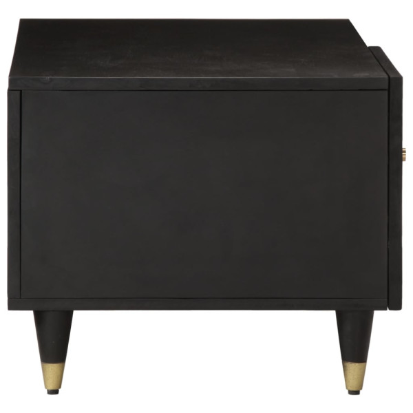 Mesa de centro de madera maciza de mango 80x50x40 cm M 4