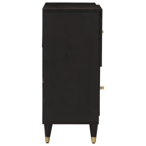 Armario auxiliar madera maciza de mango 80x33x75 cm M 4