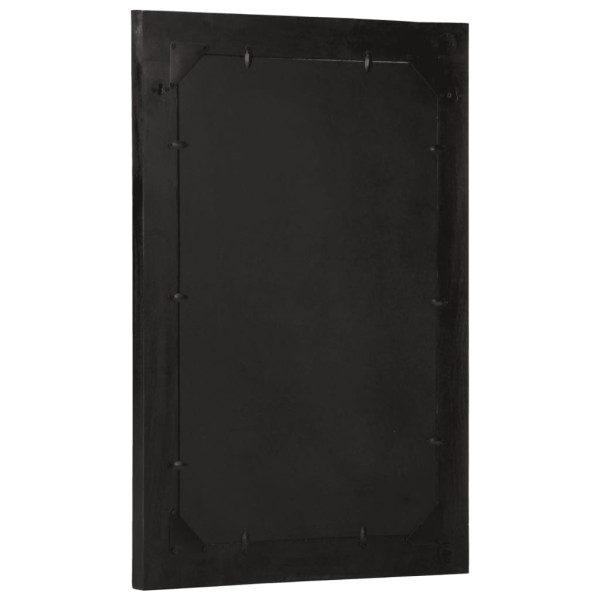 Espejo de baño madera maciza de acacia y vidrio 50x70x2.5 cm M 3