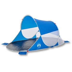 Tenda de praia 2 Pessoas pop-up impermeável azul ciano H