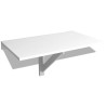 Mesa de parede dobrável 100x60 cm branco 2