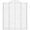 Cestos gabião arqueados 9pcs 200x30x220/240cm ferro galvanizado 4