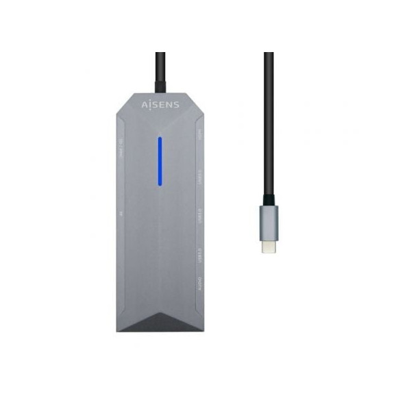 Docking AISENS USB Tipo-C ASUC-9P001-GR gris M 2