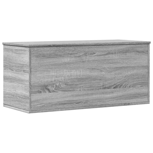 Caja de almacenaje madera ingeniería gris Sonoma 100x42x46 cm M 2