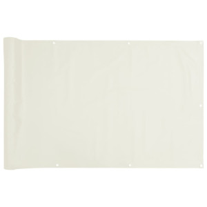 Tela de privacidade para varanda 500x120 cm PVC branco H