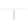 Mesa de pared plegable contrachapada blanco brillo 100x60x56 cm 3