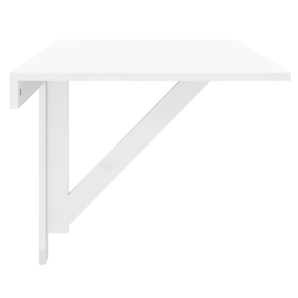 Mesa de parede dobrável derivados de madeira branco brilhante M 4