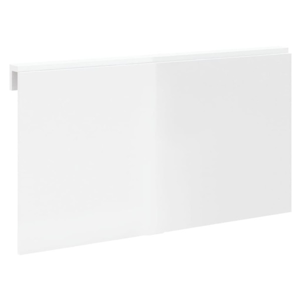 Mesa de pared plegable contrachapada blanco brillo 100x60x56 cm M 5