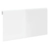 Mesa de pared plegable contrachapada blanco brillo 100x60x56 cm 5