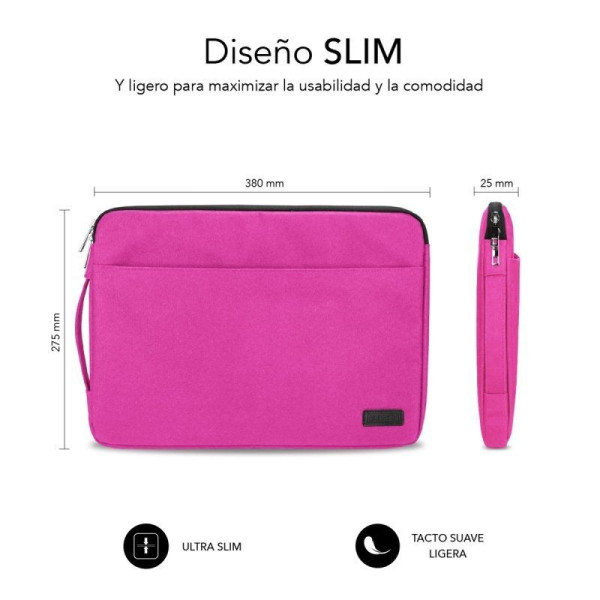 Funda Subblim Urban Sleeve para Portátiles hasta 14" rosa M 3