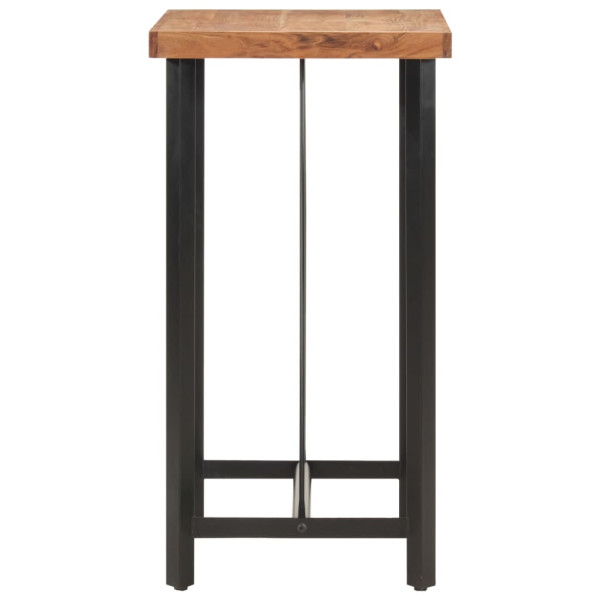 Mesa de bar 55x55x107 cm madeira de acácia maciça e ferro M 3