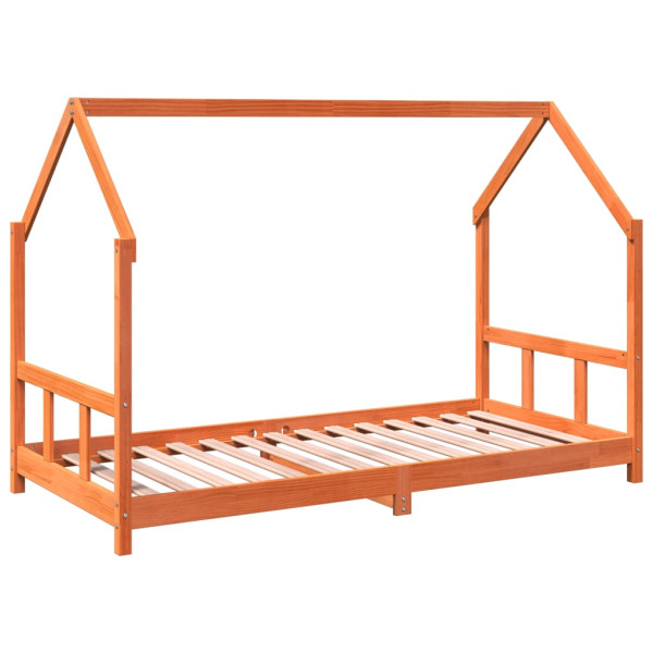 Estrutura de cama para crianças 90x190 cm pinho maciço M 2