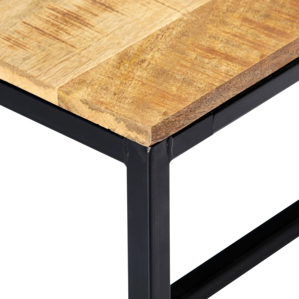 Banco de comedor madera maciza de mango en bruto 120 cm M 4