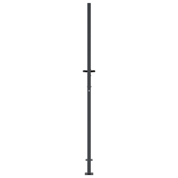 Portão de jardim 105x180 cm aço design erva antracite M 5