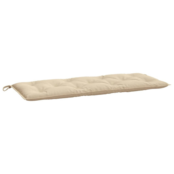 Cojín de banco de jardín tela Oxford beige 120x50x7 cm M 2