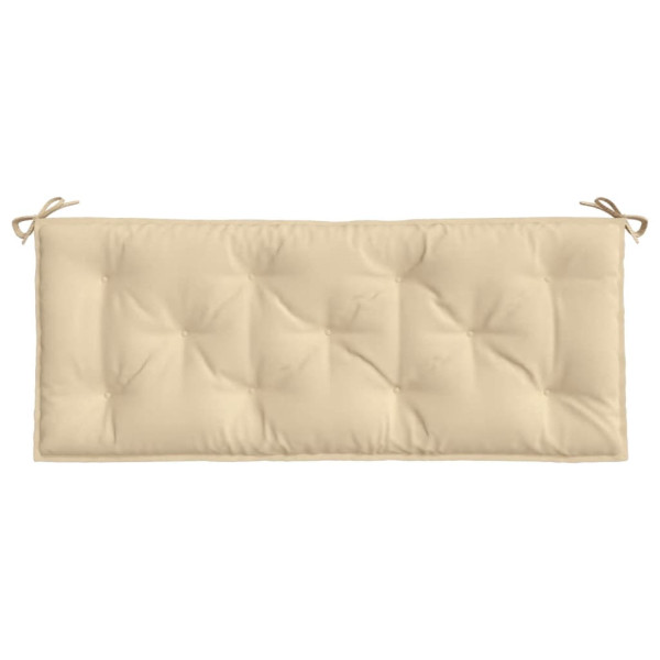 Cojín de banco de jardín tela Oxford beige 120x50x7 cm M 4