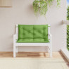Almofadões banco jardim 2pcs 100x50x7cm mesclado tecido verde 3