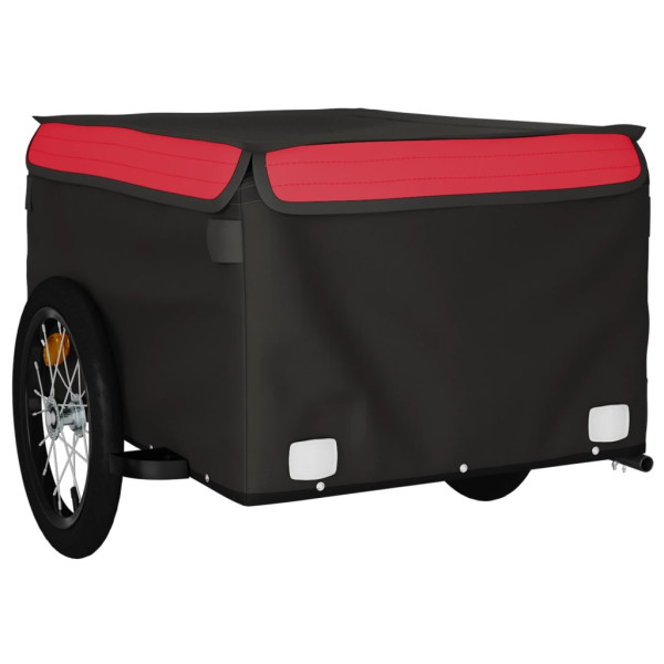 Reboque para bicicleta 45 kg ferro preto e vermelho M 4