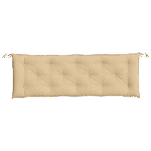 Cojín para banco de jardín tela beige melange 150x50x7 cm M 4