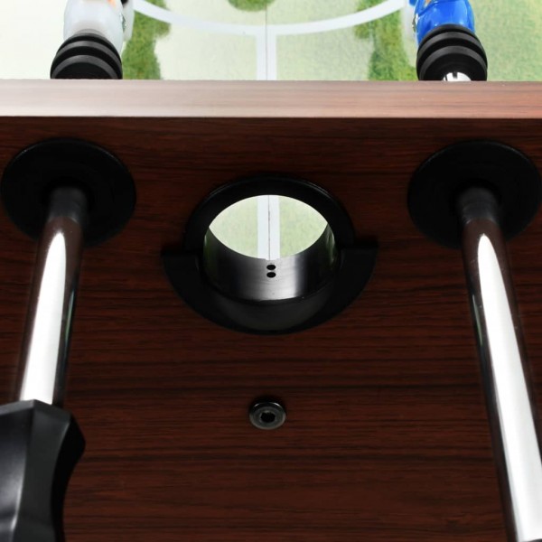 Futbolín de acero 60 kg marrón 140x74.5x87.5 cm M 3