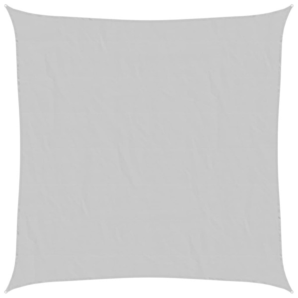 Para-sol estilo vela 4x4 m oxford 100% poliéster cinzento-claro M 2