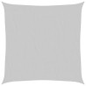 Para-sol estilo vela 4x4 m oxford 100% poliéster cinzento-claro 2